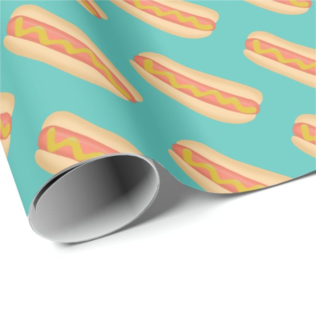 Cool Hot dogs design Wrapping Paper (Roll Corner)