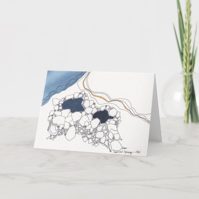 Cool Hot Springs in NM, Notecard (Front)