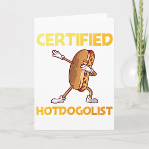 Cool Hotdog Outfit For Men Women Adult Hotdog Hot  Card