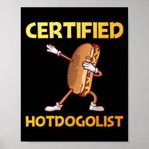 Cool Hotdog Outfit For Men Women Adult Hotdog Hot  Poster