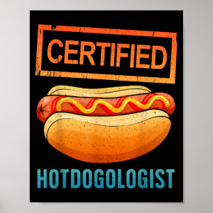 Cool Hotdog Outfit For Men Women Adult Hotdog Hot  Poster
