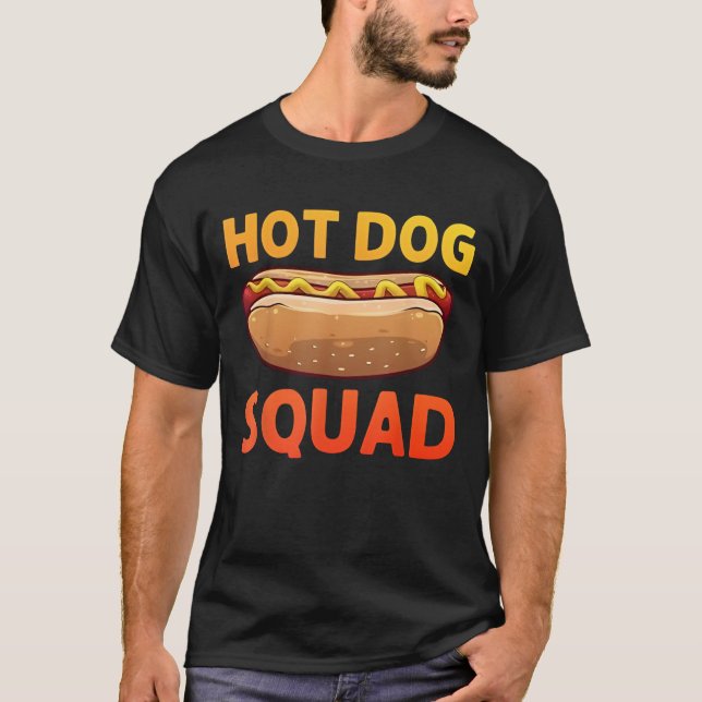 Cool Hotdog Outfit for Men Women Adult Hotdog Hot  T-Shirt (Front)