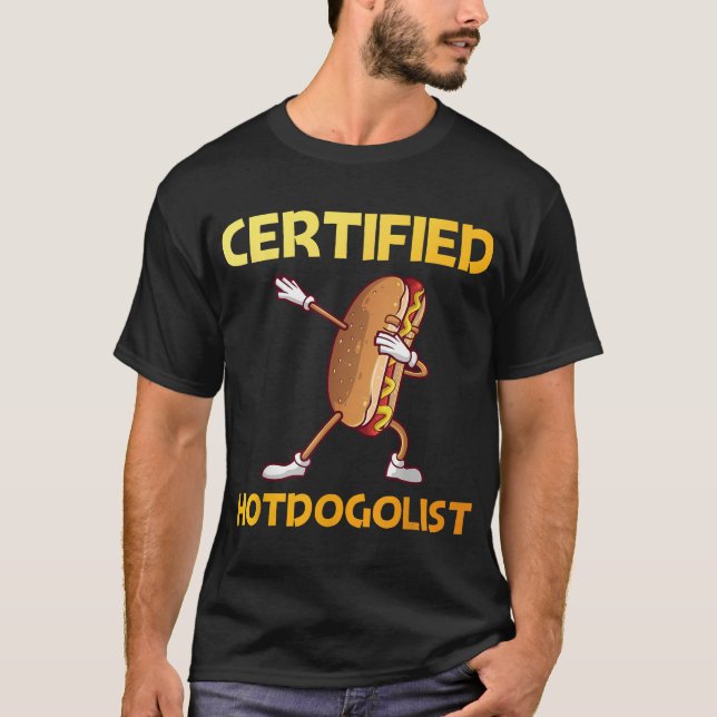 Cool Hotdog Outfit For Men Women Adult Hotdog Hot  T-Shirt (Front)