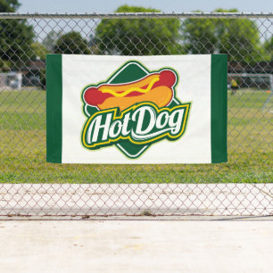 cool hotdog vendors food banner