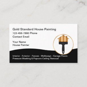 Cool House Painter Modern Business Card