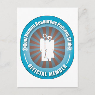 Cool Human Resources Persons Club Postcard