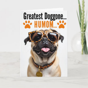 Cool Humom Dog Portrait Card