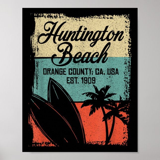 Cool Huntington Beach Surfing Competitions  Poster (Front)
