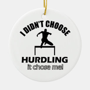Cool Hurdling designs Ceramic Tree Decoration