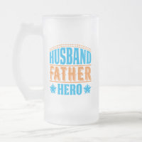 cool Husband Father Hero word art
