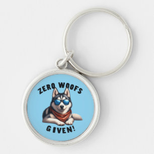 Cool Husky Dog Zero Woofs Given Key Ring