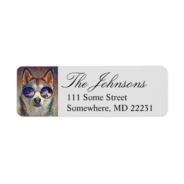 Cool Husky Return Address Label (Front)