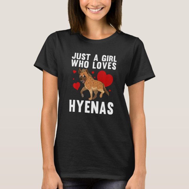 Cool Hyena Women Girls Wildlife Africa Zoo Keeper  T-Shirt (Front)