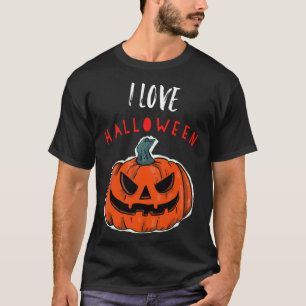 Cool I Love Halloween Jack O Lantern  1 T-Shirt