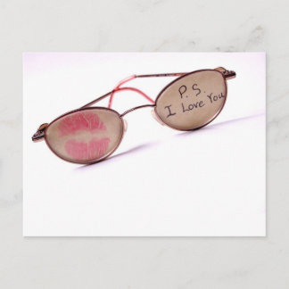 Cool 'I Love You' Design Postcard