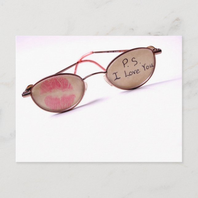 Cool 'I Love You' Design Postcard (Front)
