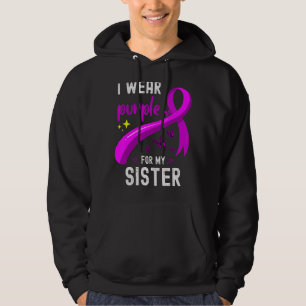 Cool I Wear Purple For My Sister Lupus Awareness B Hoodie
