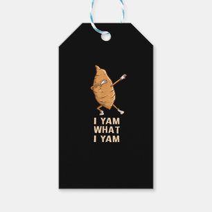 Cool I Yam What I Yam - Funny Dabbing Fan Dancer  Gift Tags