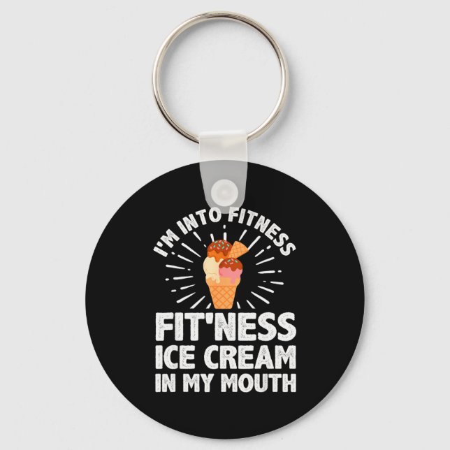 Cool Ice Cream Costume For Men Women Dessert Ice C Key Ring (Front)