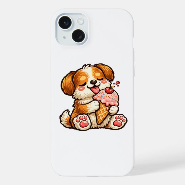 Cool Ice Cream Dog iPhone Case (Back)