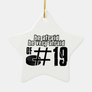 Cool Ice Hockey designs Ceramic Tree Decoration