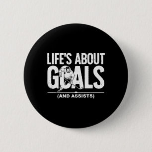 Cool Ice Hockey For Men Women Hockey Lover Goalie 6 Cm Round Badge