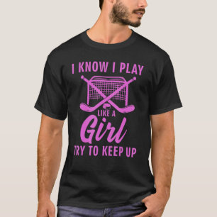 Cool Ice Hockey For Women Girls Field Hockey Team T-Shirt