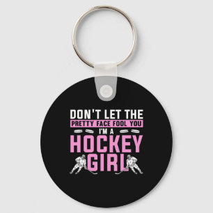 Cool Ice Hockey For Women Girls Hockey Player Spor Key Ring
