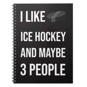 Cool Ice Hockey Gifts Keepsake Sports Team Sporty Notebook
