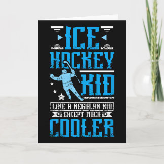 Cool Ice Hockey Kid Card