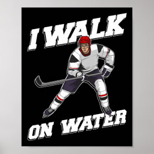 Cool Ice Hockey Player Art For Men Women Ice Hocke Poster
