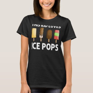 Cool Ice Pop For Kids Boys Ice Cream Stick Frozen  T-Shirt