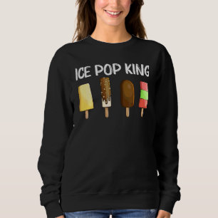 Cool Ice Pop For Men Dad Ice Cream Stick Frozen Su Sweatshirt