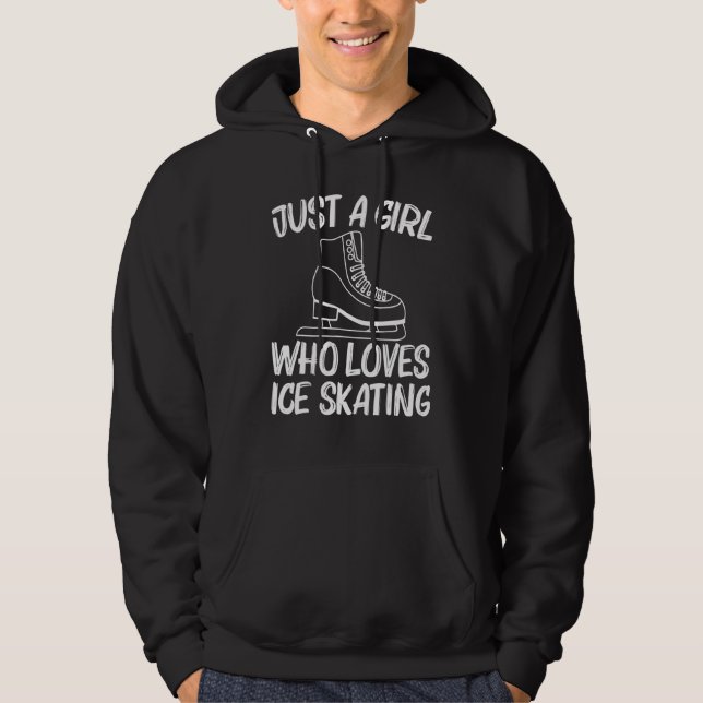Cool Ice Skating For Girls Kids Figure Speed Tour  Hoodie (Front)