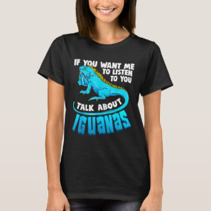 Cool Iguana Enthusiast Lizard Reptile Creature Fan T-Shirt
