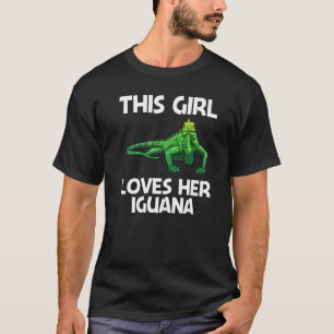 Cool Iguana For Girls Kids Lizard Reptile  Herpeto T-Shirt