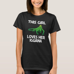 Cool Iguana For Girls Kids Lizard Reptile Herpeto T-Shirt