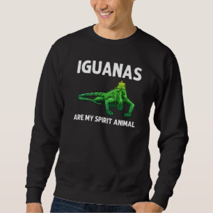 Cool Iguana For Men Women Lizard Reptile Herpetol Sweatshirt