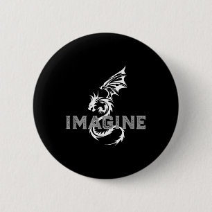 Cool Imagine Tattoo Dragon 6 Cm Round Badge
