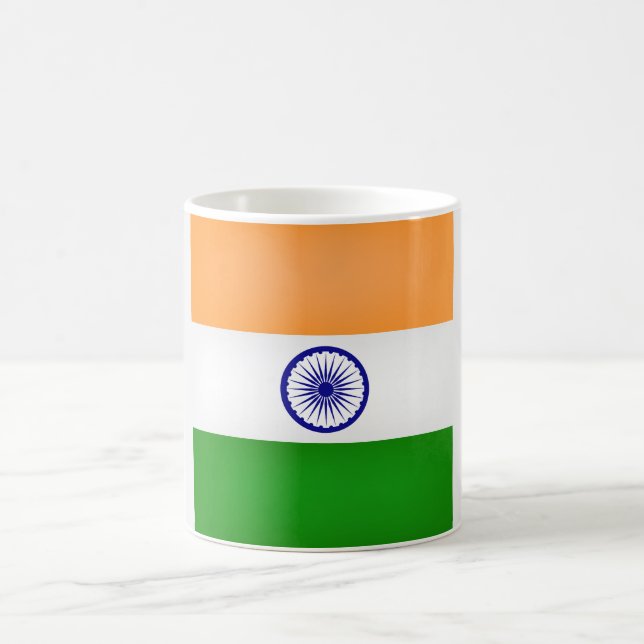 Cool Indian Flag Coffee Mug (Center)