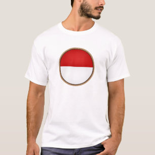 Cool Indonesia Flag Seal T-Shirt