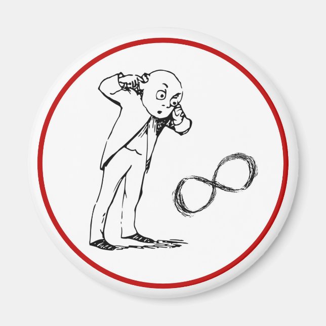 Cool Infinity Symbol Philosophical Magnet (Front)