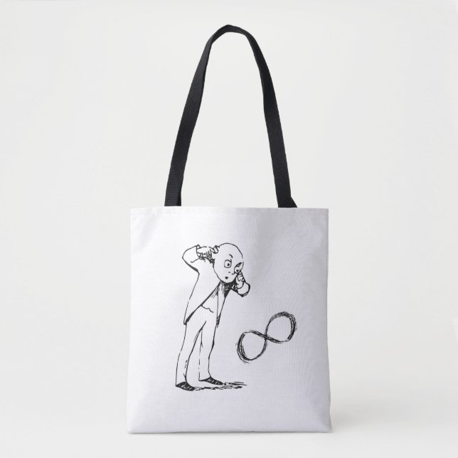 Cool Infinity Symbol Philosophical Tote (Front)
