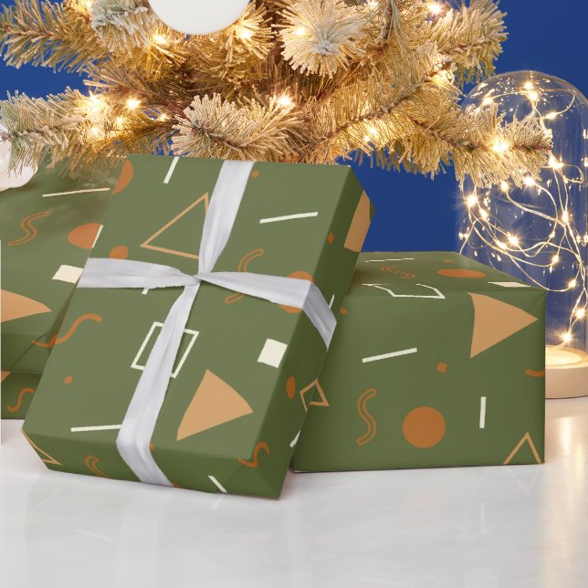 Cool Initial Romantic Shimmering Happy Birthday Wrapping Paper (Holidays)