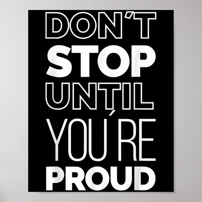 Cool Inspirational Motivational Quotes Meme Graphi Poster (Front)