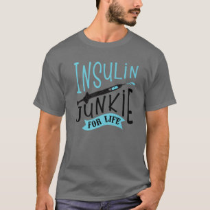 Cool Insulin Junkie Funny Diabetes Awareness Gift T-Shirt