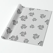 Cool Iota Cryptocurrency Coin Sign Pattern