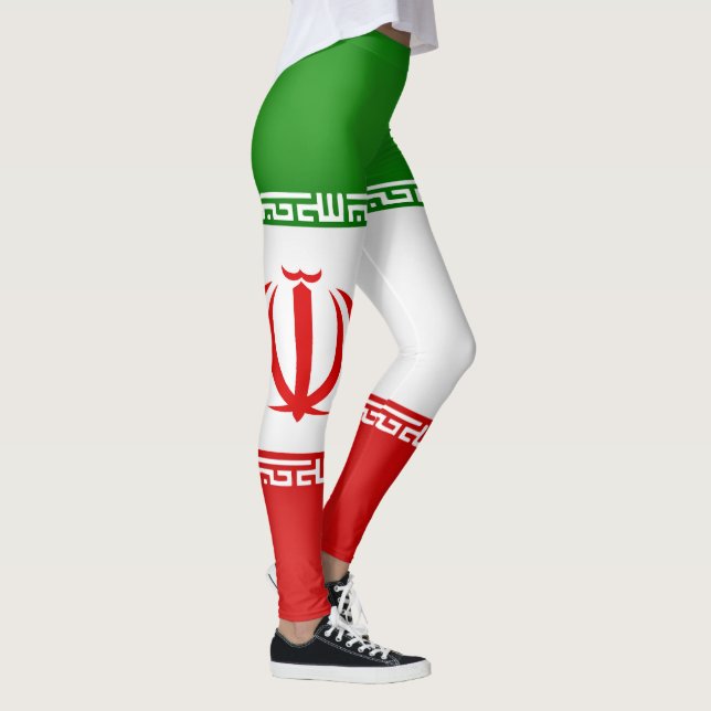 Cool Iran Flag Fashion Leggings (Right)