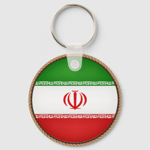 Cool Iran Flag Seal Key Ring