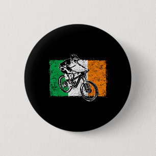 Cool Ireland Flag Vintage Irish Flag Mtb Mountain 6 Cm Round Badge
